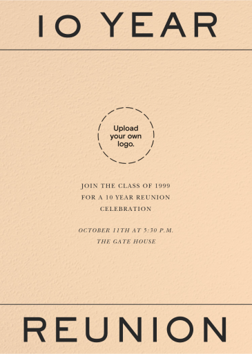Top to Bottom - Class Reunion Invitation by Paperless Post
