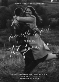 'Til Forever - Wedding Invitation by Paperless Post