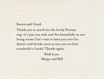 Leaf Inner Bevel Border - Thank You Card by Paperless Post