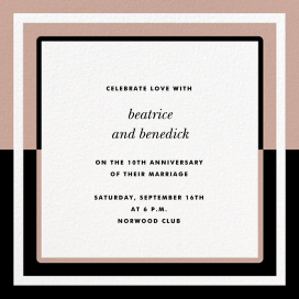 Colorblocked Border - Celebration Invitation by kate spade new york