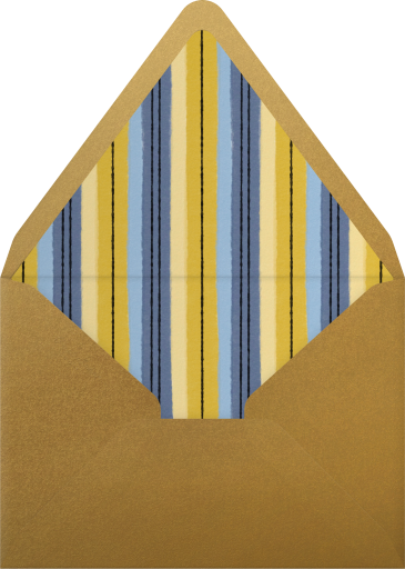 Illustrated Dreidel Hanukkah Card Envelope