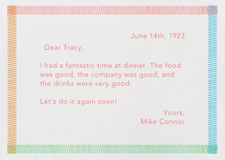 Thank You Stitch by Paperless Post - Back