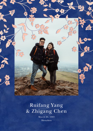 Floral Trellis II (Photo Save the Date) by Oscar de la Renta