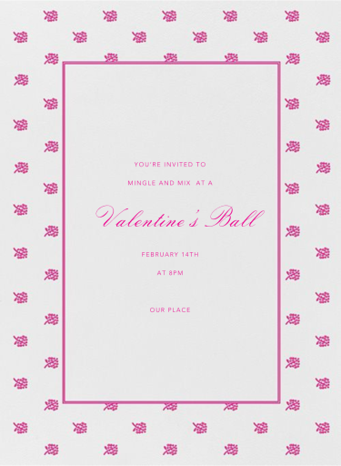 Petite Floral - Valentine's Day Invitation by Oscar de la Renta