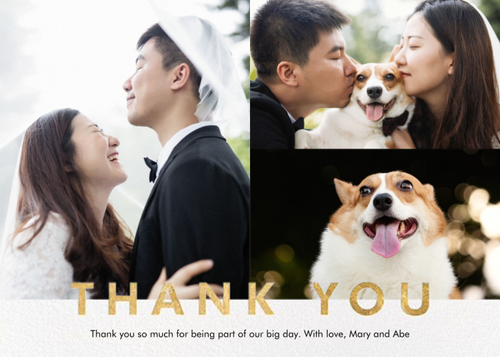 Field of Thanks Photo (Single-Sided) - Thank You Card by Paperless Post