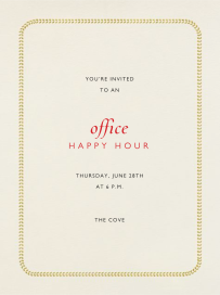 Simple Gold Border Invitation