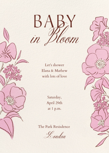 Blooming Bond - Baby Shower Invitation by Paperless Post