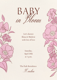 Blooming Bond - Baby Shower Invitation by Paperless Post