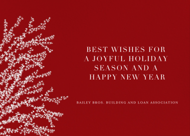 Forsythia Branch (Horizontal) - Christmas Card by Paperless Post