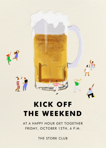 Head Start - Happy Hour Invitation by Carolyn Suzuki Studio