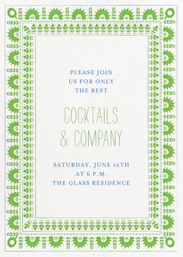A Splendid Dutch Pot - Cocktail Party Invitation by Mr. Boddington's Studio