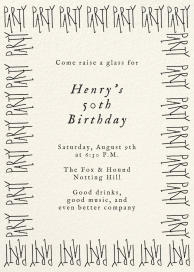 Party Border by Carly Kuhn