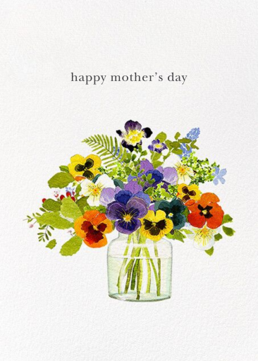 Garden Pansies - Mother's Day Card by Felix Doolittle