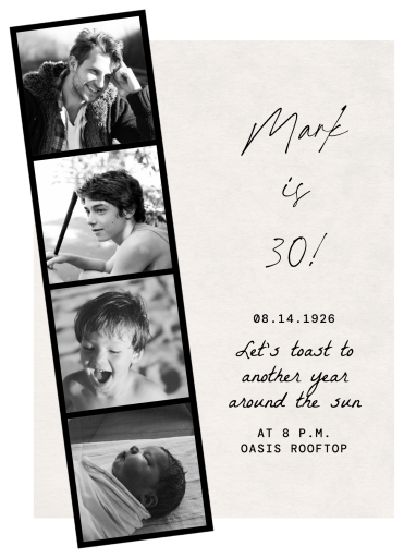 Film Strip - Invitation by Paperless Post