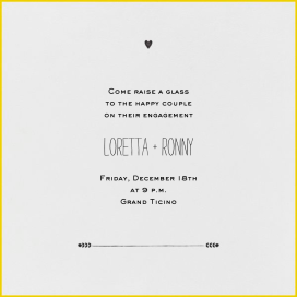 The Raleigh - Engagement Party Invitation by Mr. Boddington's Studio