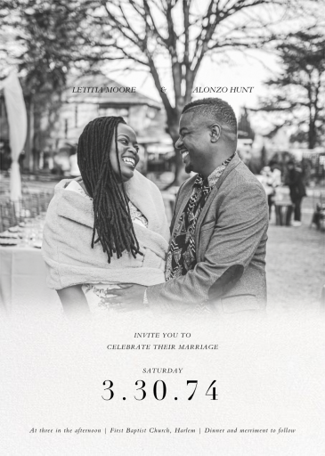 Dissolve Fade (Photo) - Wedding Invitation by Paperless Post