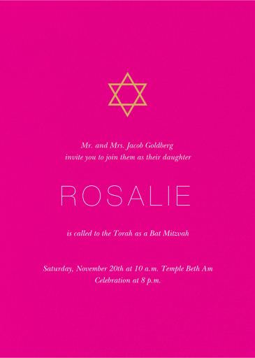 Guiding Star - Bar & Bat Mitzvah Invitation by Paperless Post