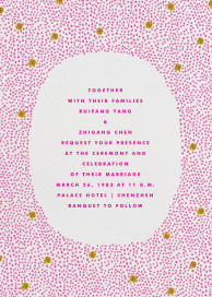 Pink & Gold Confetti Invitation