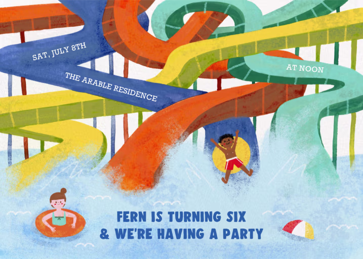 Super Slide - Birthday Invitation by Paperless Post