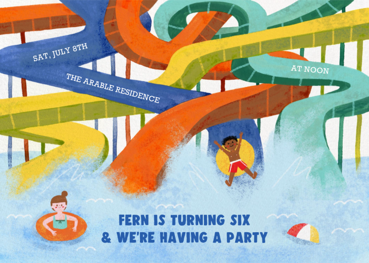 Super Slide - Birthday Invitation by Paperless Post