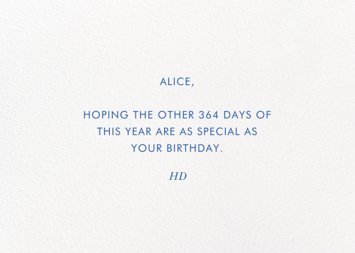 Brushstroke Birthday - Birthday Card by Rifle Paper Co. - Back