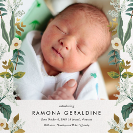 Meadow Garland Photo - Adoption Announcement by Rifle Paper Co.