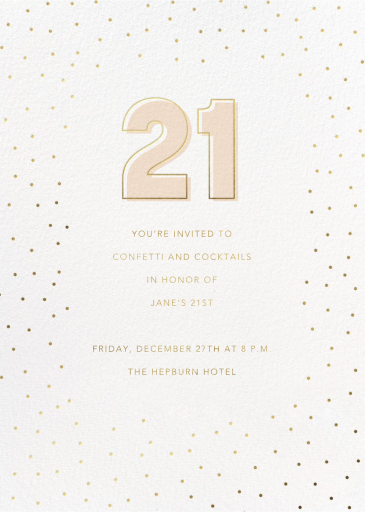 Golden Occasion - Birthday Invitation by Sugar Paper