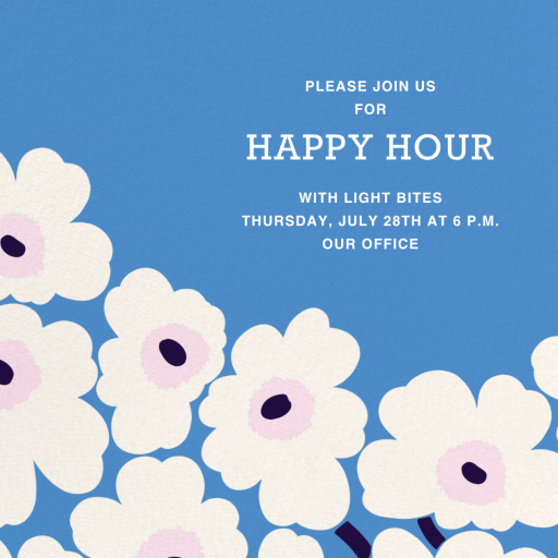 Unikko (Square) - Happy Hour Invitation by Marimekko