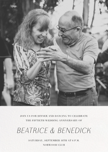 Split Screen - 50th Anniversary Invitation by Paperless Post