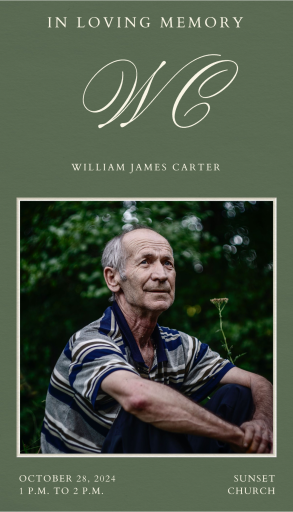 Foto con monograma - Invitación para la celebración de la vida por Paperless Post