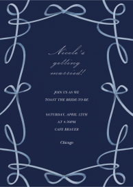 Ribbons and Bows - Bridal Shower Invitation by  Monique Lhuillier