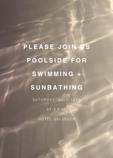 Pasadena, 1pm - Pool Party Invitation by Paperless Post