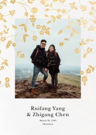 Floral Trellis II (Photo Save the Date) by Oscar de la Renta