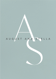 Gilded Monogram by Paperless Post