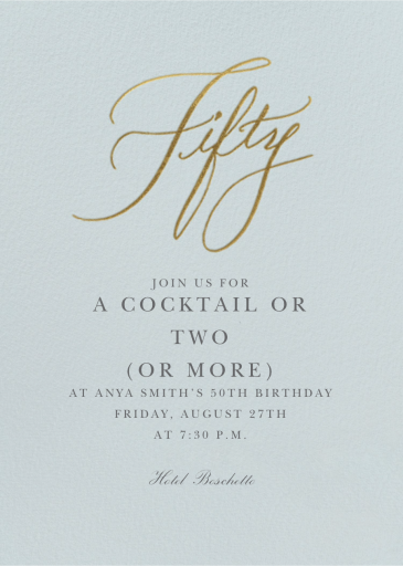 Milestone Manuscript - Birthday Invitation by Stephanie Fishwick