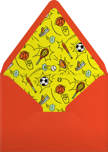 Sporty Comic - Paperless Post Envelope