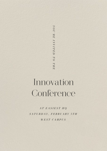 Santa Fe - Conference Invitation by Paperless Post