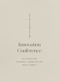 Santa Fe - Conference Invitation by Paperless Post