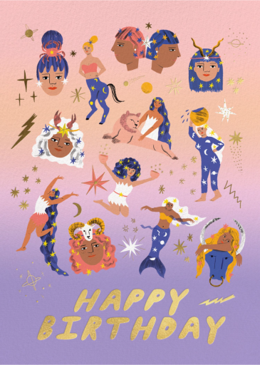All Stars - Birthday Card by Carolyn Suzuki Studio
