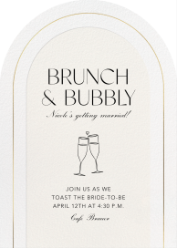 Champagne Clink - Bridal Shower Invitation by Paperless Post