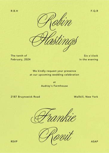 Kindly - Wedding Invitation by Goods Gang