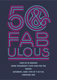 Neon Capitals - Birthday Invitation by Paperless Post