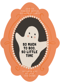 Cute Ghost Halloween Invitation