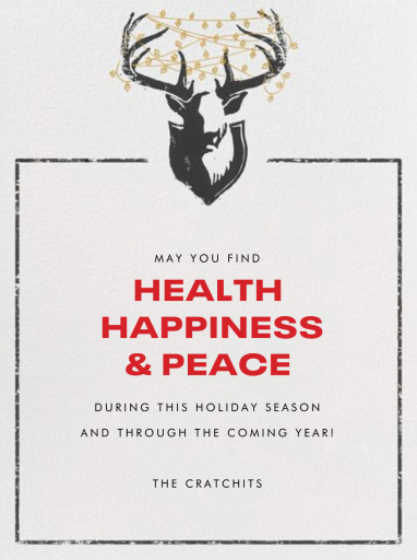 Antler Tangle - Holiday Card by Paperless Post