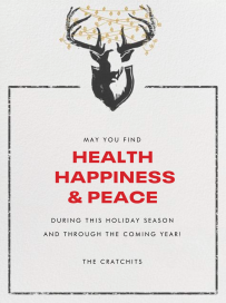 Antler Tangle - Holiday Card by Paperless Post