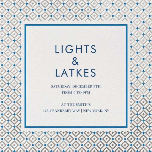 Bobo Too - Hanukkah Invitation by Jonathan Adler