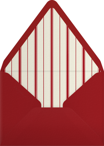 Holiday Cocktail Martini Invitation Envelope