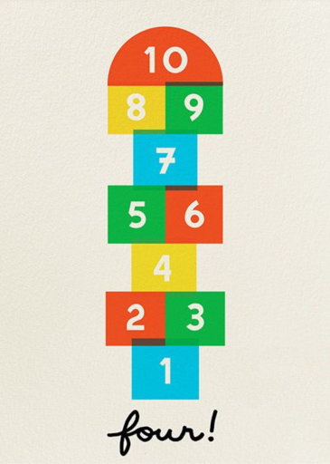 Hopscotch - Invitation by The Indigo Bunting