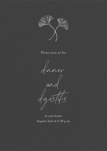 Slate - Dinner Party Invitation by Paperless Post