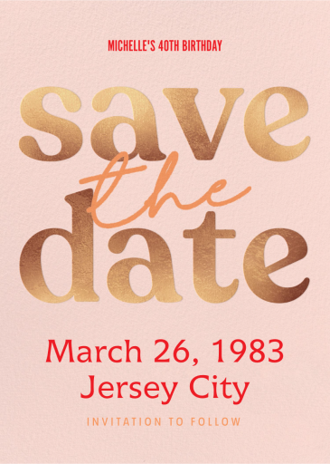 First Blush - Save the Date by Paperless Post